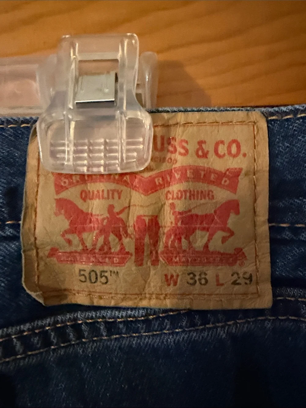 Levi's Classic Indigo Straight 505 Jeans